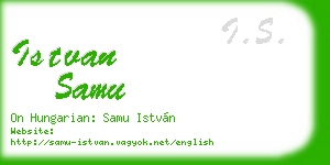 istvan samu business card